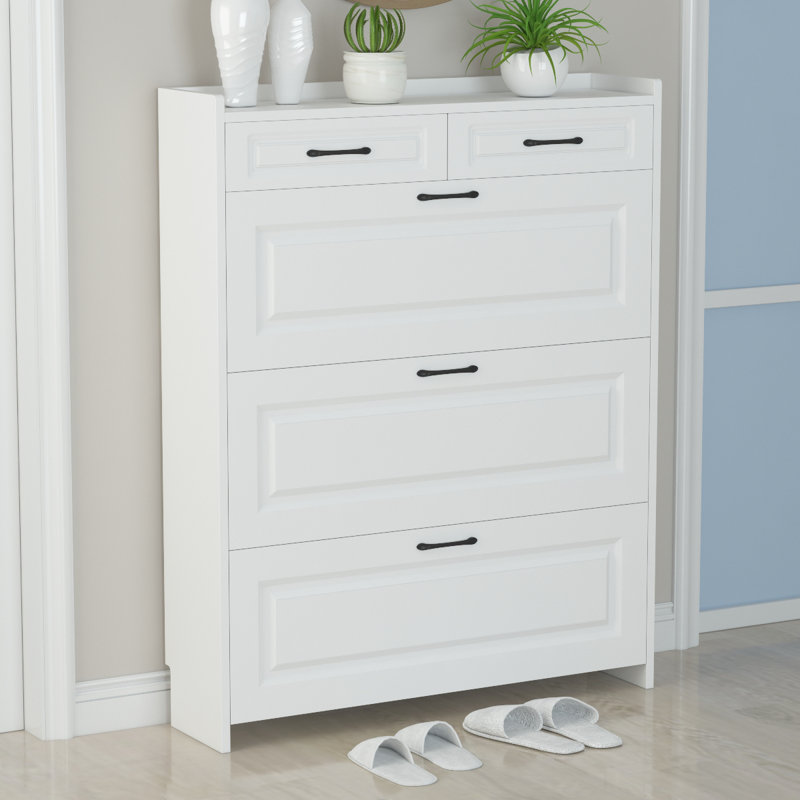 Red Barrel Studio® 3Tipping Bucket 30 Pair Shoe Storage